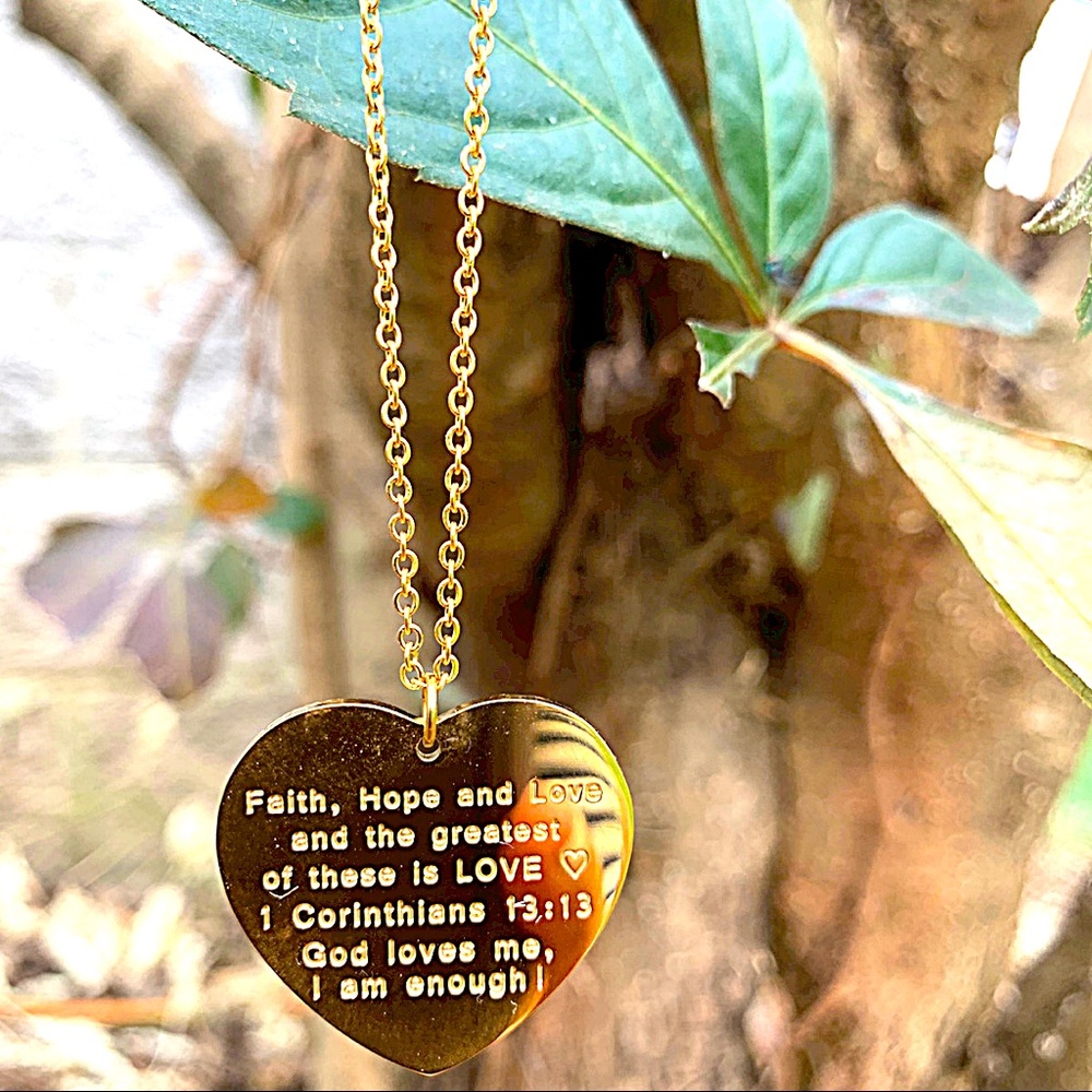 Inspiring and Uplifting 14k gold plated Non-tarnish, elegant beautiful Necklace